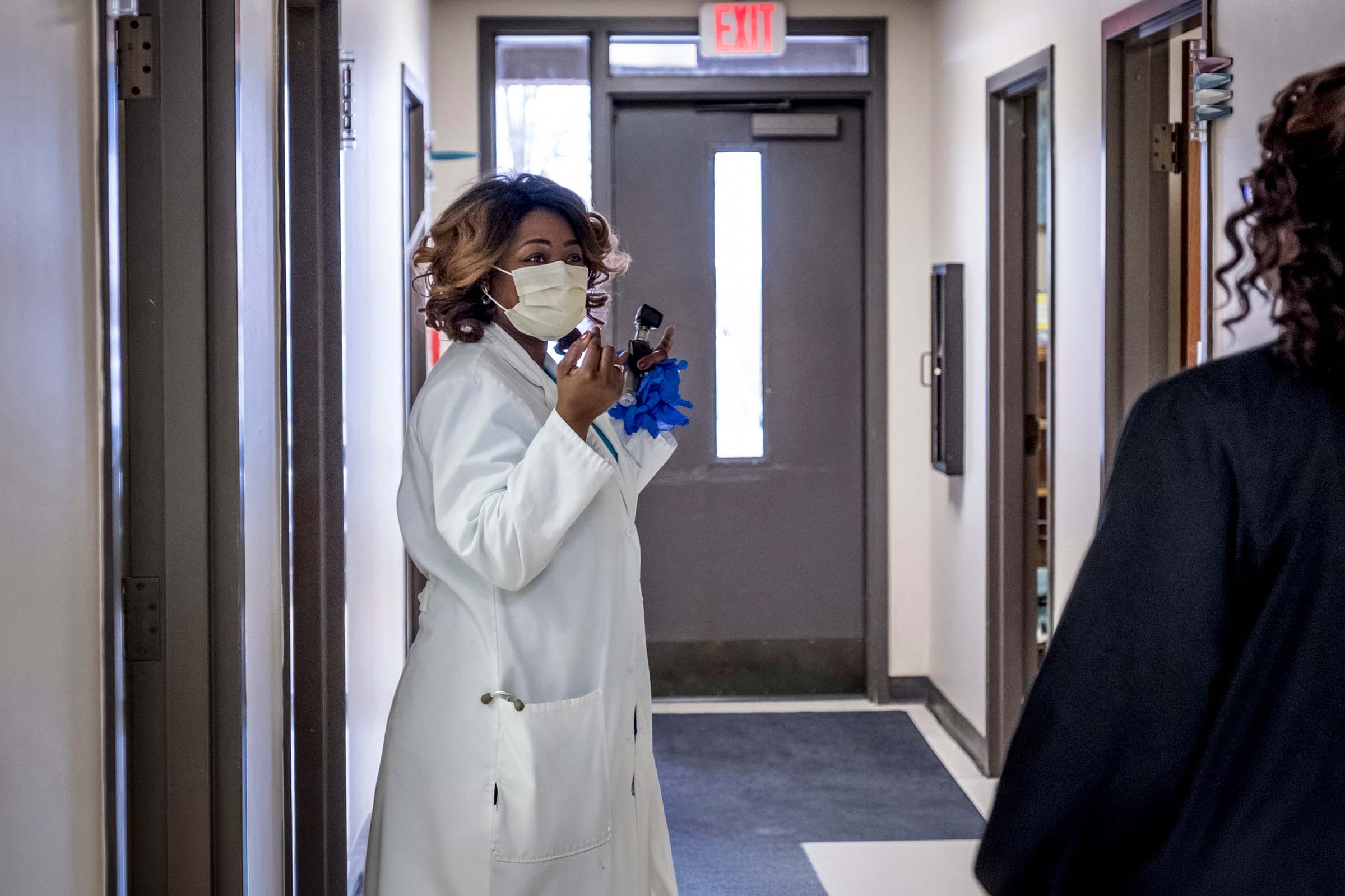 health worker in a hospital