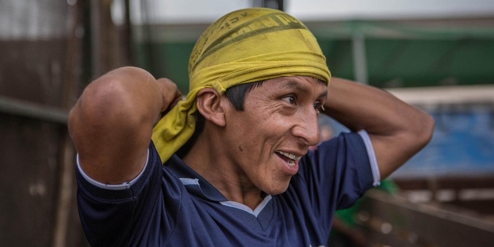 worker in a construction site