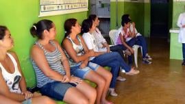 Women at a health center in Latin America